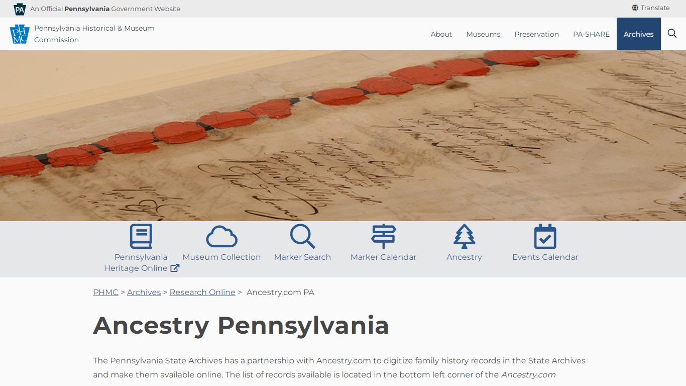 Ancestry.com PA